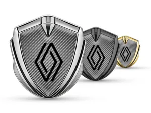 Renault Silicone Emblem Badge Pro Style Stainless Steel